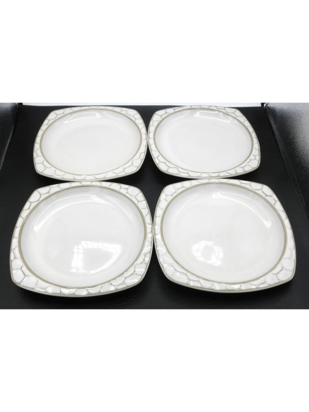 Continental White by Sango 9 Inch Salad Plates Set of 4 Pattern Code: SANCONW